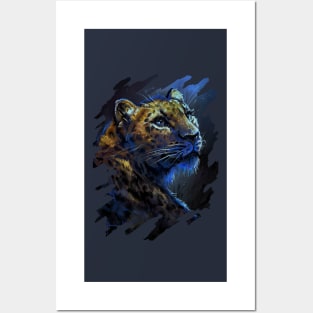 Leopard Painting Posters and Art